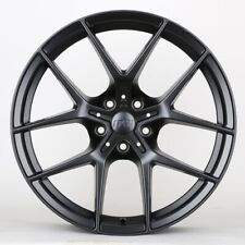 20 W737 Satin Black Staggered Wheels Rims Fits Bmw 5x120 20x8.5 20x9.5