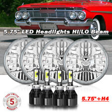 For Chevy Impala El Camino 4pcs 5.75 5 34 Led Headlights H4 Hi-lo Beam Bulbs