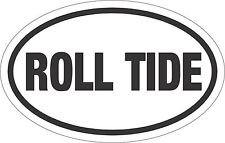 Roll Tide Alabama 5.5 X 3.5 Euro Oval Decal Sticker Vinyl Car Window Bumper