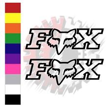 Fox Racing Logo Vinyl Sticker Decal 2 Pieces - All Colors Sizes