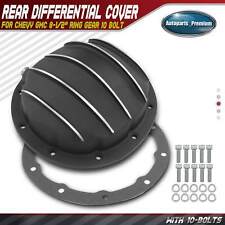 Black Rear Differential Cover With Gasket For Chevy Gmc 8-12 Ring Gear 10 Bolt