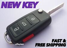 Oem Vw Volkswagen Flip Keyless Entry Remote Fob Transmitter New Key Blade