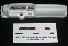 1969 - 1970 Pontiac Bonneville Gauge Faces - 125 Scale Amt - Mpc Kitspls Read
