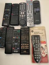 Mixed Lot Of 9 Remote Controls 2 Jvc 2 Sony Aiwa Westinghouse Ge Universal