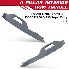 Left Right Interior Trim A Pillar Handle Gray For 11-16 Ford F250 F350 F450 Pair