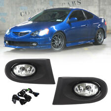 For 2002 -2004 Acura Rsx 2dr Pair Clear Lens Bumper Fog Lights Lamps Wwiring