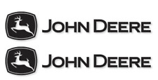 2x For John Deere Premium Vinyl Sticker 2-pack Black 9 12 15 24 Or 36-