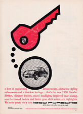 1960 Porsche 356b-1600 Vintage American Issue Magazine Ad - 8x11 Inch