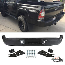 New Complete Black Rear Step Bumper Assembly For Toyota Tacoma 2005-2015