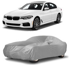 Silver Car Cover Waterproof Sun Outdoor Uv Dust Resistant Fit For Bmw 5 6 Series