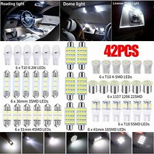 For Ford 42x Car Interior Combo Led Map Dome Trunk License Plate Light Bulbs