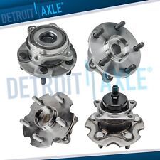 4-cyl Fwd Front Wheel Bearing And Rear Hub For 2006 2007 2008 - 2012 Toyota Rav4