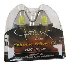 Hella H71071342 Optilux Extreme Yellow Light Bulbs H3c 12v 55w Pack Of 2