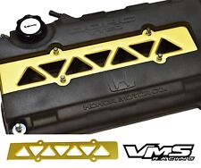 Vms Racing Valve Cover Spark Plug Wire Insert Gold For Honda Prelude H22 Vtec