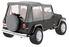 1988-1995 Gray New For Jeep Wrangler Soft Top Upper Skins 9870211