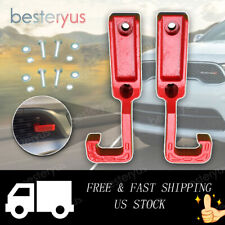 Pair Forged Red Tow Hooks For 2015-2019 Grand Cherokee Wk2 Powder Coated Red