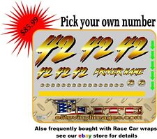 Race Car Number Package Imca Wissota Nascar Dirt Late Model Modified Street Stoc