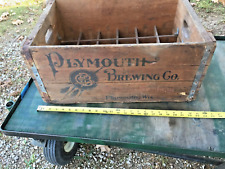 Plymouth Beer Case 1800s - 1938 Plymouth Wisconsin Wooden Case