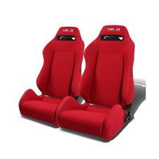 Nrg Innovations Nrg Rsc-220-nrg Pair Of Type-r Universal Racing Seat With Red...