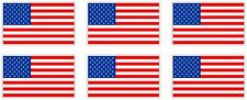 6 Mini Usa Flag Hard Hat Helmet Stickers Vinyl Decals Patriotic American Flags