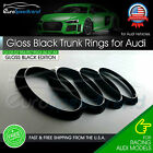 Audi Gloss Black Rings Trunk Liftgate Emblem Rear Logo Badge Q3 Q5 Q7 A6 A8 Sq5