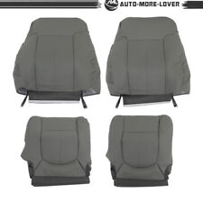 Front Seat Cover Gray Leather For Ford F250 F350 F450 F550 Lariat 2011 2012-2016