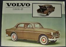 1962-1963 Volvo 122s Sedan Sales Brochure Sheet Excellent Original