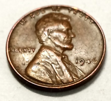 1946 Lincoln No Mint Mark Wheat Penny One Cent Coin- Rare