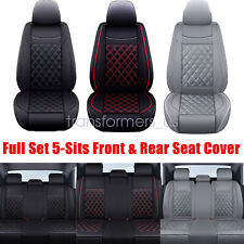 For Toyota Tacoma Crew Cab 4-door 2007-2023 Car Seat Covers Pu Leather Full Set