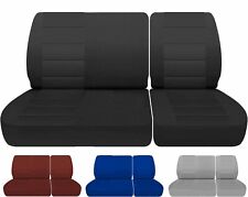 Car Seat Covers Fits 88-91 Chevy Ck 1500 Pickup 4060 Front Bench No Headrests