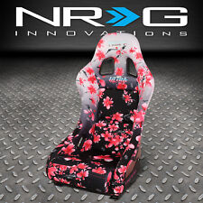 Nrg Ultra Prisma Ombre Sakura Print Frp Pink Fixed Back Bucket Racing Seat