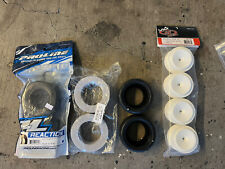 Pro-line 10170-203 Reaction Hp Belted Drag Slick Blue Dots Sweep White Dots Rims