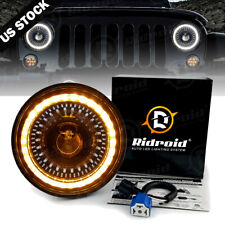 Ridroid 7inch Halo Led Headlights Drl Projector For Jeep Wrangler Jk Tj 97-21