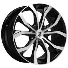 4 17 Lexani Wheels Lust Black Machined Rims B44