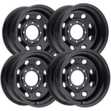Set Of 4 Vision 85 Soft 8 15x8 5x5.5 -19mm Gloss Black Wheels Rims 15 Inch