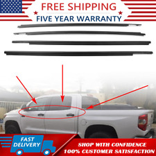 4fit For Toyota Tundra Crewmax 2007-2018 Window Moulding Weatherstrip Seal Belt