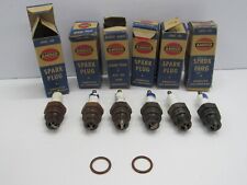 6 Vintage Spark Plug Amoco 18mm Cold In Box New Old Stock E2