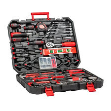 198 Pcs Tool Set Professional Mechanics Craftsman Kit Blackredcase