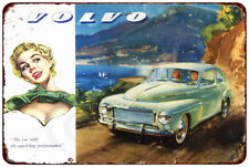 1957 Volvo Car Vintage Look Reproduction Metal Sign 8 X 12