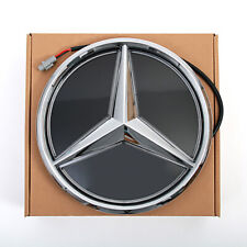 Front Grill Led Star Mirror Emblem Chrome For 2013-18 Mercedes-benz W205 C-class