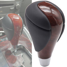 For Lexus Shift Knob Rx Gs Es Ls Is Wood-leather Brown Gear Shifter 2007-2012.