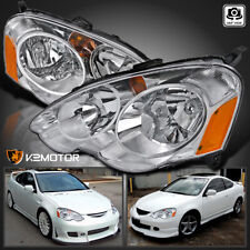 Clear Fits 2002-2004 Acura Rsx Headlights Lamps Leftright Pair Replacement