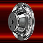 Chrome Single Groove Water Pump Pulley For Sb Chevy With Long Water Pump Sbc