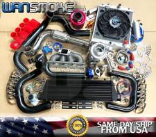 Bkr T3t4 Ac Bolt-on Turbo Kit For Sohc Civic Delsol D15 D16 Ac Power Steering