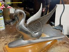 Flying Swan Chrome Hood Ornament W Removable Wings Packard Classic Car Vintage