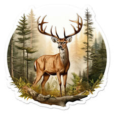 Deer Buck Forest Vinyl Decal Sticker Indoor Outdoor 3 Sizes 11990