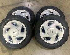 90-91 Oem Crx Si Wheels Recently Redone With New Tires 14 Factory Wheels Ef