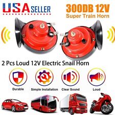 Train Horn 12v Super Loud Electric Snail Air Horn For Motorcycle Car Truck Boat