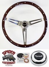 1968-1969 Plymouth Steering Wheel 15 Muscle Car Mahogany