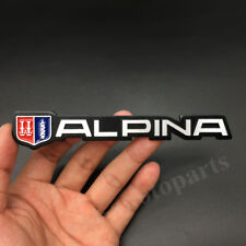 Metal Alpina Logo Emblem Badge Sticker Auto Trunk Rear Tailgate Car Hood
